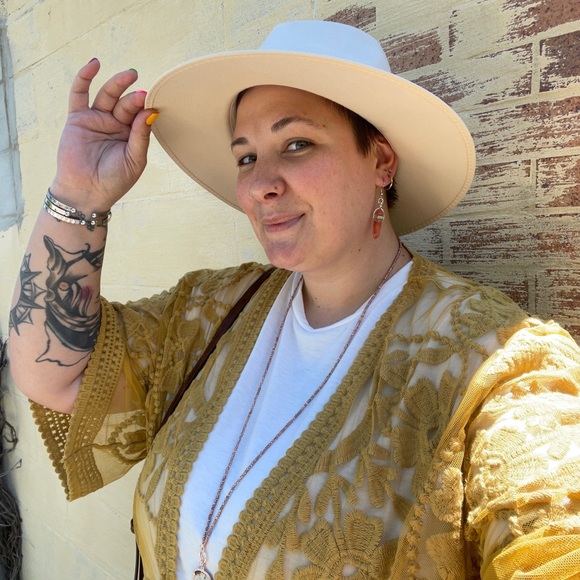 Ophelia wool Fedora with buckle detail - Picture 2 of 4